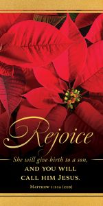 Christmas - Rejoice - Matthew 1:21 (CEB) - Pkg 100 - Offering Envelopes