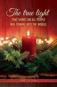 Christmas—The True Light; John 1:9 (CEB) - Pkg 100—Standard Bulletin