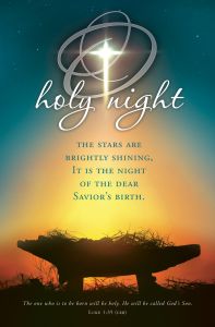 Christmas—O Holy Night; Luke 1:35 (CEB) - Pkg 100—Standard Bulletin