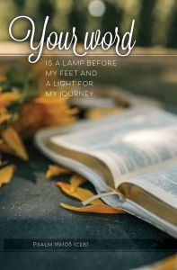 General/Fall—Your Word Is a Lamp; Ps 119:105 (CEB)—Pkg 100—Standard Bulletin