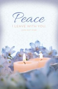 Funeral—Peace I Leave with You; John 14:27 (CEB)—Pkg 100—Standard Bulletin