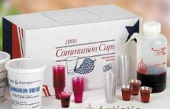 Clear Communion Cup  1-3/8  1000 per box
