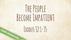 Inspire! Video Download - The People Become Impatient (Exodus 32:1-24, 30-35; 34:1-14)