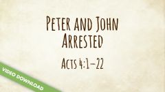 Inspire! Video Download - Peter and John Arrested (Acts 4:1-22)