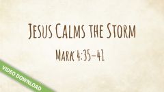 Inspire! Video Download - Jesus Calms the Storm (Mark 4:35-41)