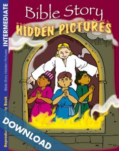 Coloring & Activity Books - Bible Story Hidden Pictures - Digital Download