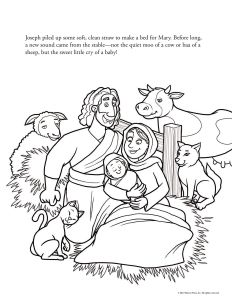 Printable - Coloring & Activity Page | Christmas Comes to Bethlehem | 8-10 | Holy Family 