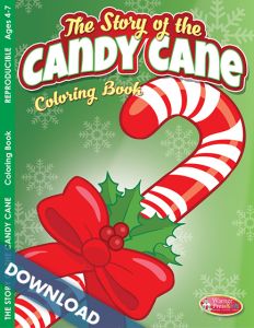 Coloring and Activity Book - Christmas (4-7) Candy Cane - Digital Download
