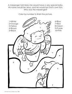 Printable - Coloring & Activity Page | Christmas | (8-10) Christmas Fun | Color by Number