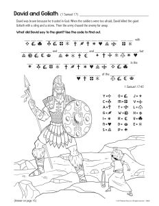 Printable - Coloring & Activity Page | (8-10) Adventures of David | Secret Code