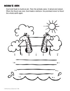 Printable - Coloring and Activity Page | (2-4) My Favorite Bible Stories | Noah 