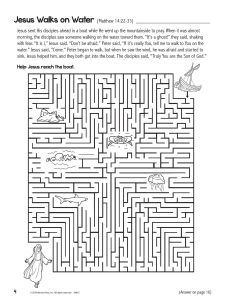 Printable - Activity Page | The Miracles of Jesus Page 4