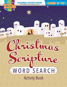 Coloring & Activity Book - Christmas Scripture Word Search, (NIV) - Ages 8-10 