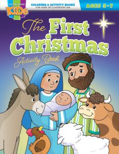 Christmas Coloring/Activity Book - The First Christmas -  Ages 5-7