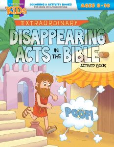 Coloring Book - Disappearing Acts in the Bible Coloring and Activity Book -  Ages 8-10
