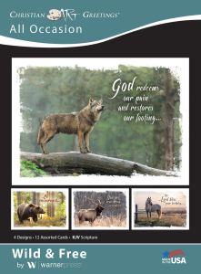 All Occasion - Wild and Free, (KJV) - Box of 12 - Assorted Boxed Greeting Cards