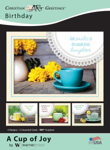Birthday - A Cup of Joy, (NIV) - Box of 12 - Assorted Boxed Greeting Cards