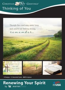 Thinking of You - Renewing Your Spirit - KJV - Box of 12 - Assorted Boxed Greeting Cards