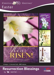 Easter - Resurrection Blessings - KJV - Box of 12 - Assorted Boxed Greeting Cards