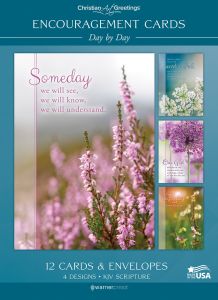 Encouragement Cards – Day by Day – 12 Cards with KJV Scripture – Assorted Greeting Cards 