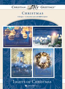 Christmas - Lights of Christmas, (KJV) - Box of 12 - Assorted Boxed Greeting Cards