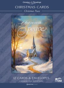 Christmas—Christmas Peace; 12 Cards with KJV Scripture—Solid Pack Boxed Greeting Cards