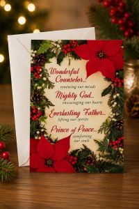 Christmas—In His Name; 12 Cards with NIV Scripture—Solid Pack Boxed Greeting Cards