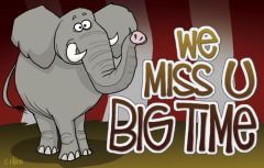 Postcard - We Miss U Big Time