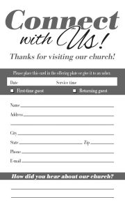Connect with Us – Pew Card