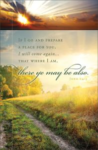 Funeral Standard Bulletin - If I go and prepare a place for you