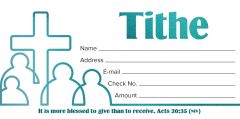 Value Offering Envelope—Tithe; Acts 20:25 (NIV)—Pkg 100—Offering Envelopes