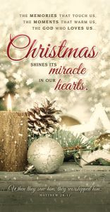 Christmas Offering Envelope - Christmas shines its miracle