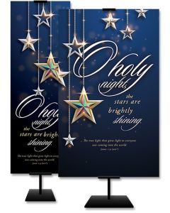 Christmas - Oh Holy Night, John 1:9 (NIVÂ®) - Banner