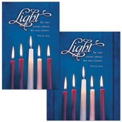 Advent Week 5 - Light, Psalm 36:9 (KJV) - Pkg 100 - Multiple Sizes
