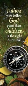 Father's Day - Fathers who follow God, Proverbs 16:9 (KJV) - Pkg 25 - Bookmark