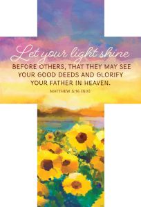 General-Let your light shine, Matthew 5:16 (NIV)-Pkg 25-Bookmark