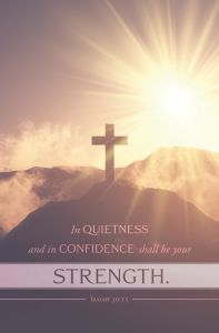 Funeral-Isaiah 30:15 (KJV)-Pkg 100-Standard Bulletin