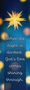 Bookmark - Seasonal - God's Love Comes Shining Through - Matthew 2:10 - Pkg of 25 