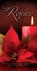 Christmas-Rejoice; Luke 2:11 (KJV)-Pkg 100-Offering Envelope