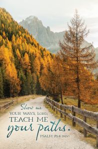 General - Show Me Your Ways; Psalm 25:4 (NIV)-Pkg 100-Standard Bulletin