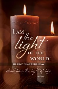 Funeral-John 8:12 (KJV)-Pkg 100-Standard Bulletin