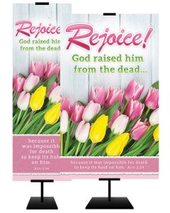 Easter - Rejoice! Acts 2:24 (KJV) - Banner