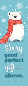 Christmas Bookmark – Gift from Above – James 1:17 (NIV) - Pkg of 25 