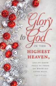Christmas—Glory to God; Luke 2:14 (NIV)—Pkg 100—Standard Bulletin