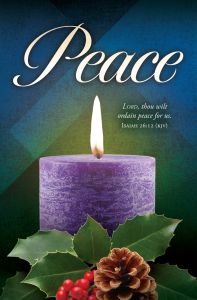 Advent—Peace; Isaiah 26:12 (KJV)—Pkg 100—Standard Bulletin