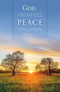 Funeral—God Promises Peace; Psalm 85:8 (NIV)—Pkg 100—Standard Bulletin