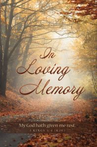 Funeral—In Loving Memory; 1 Kings 5:4 (KJV)—Pkg 100—Standard Bulletin