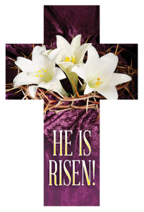 Easter — He is Risen; 1 Corinthians 15:4 (KJV) – Pkg 100 – Bookmark Cross