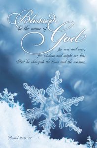Standard Bulletin | General | Blessed be the name of God…