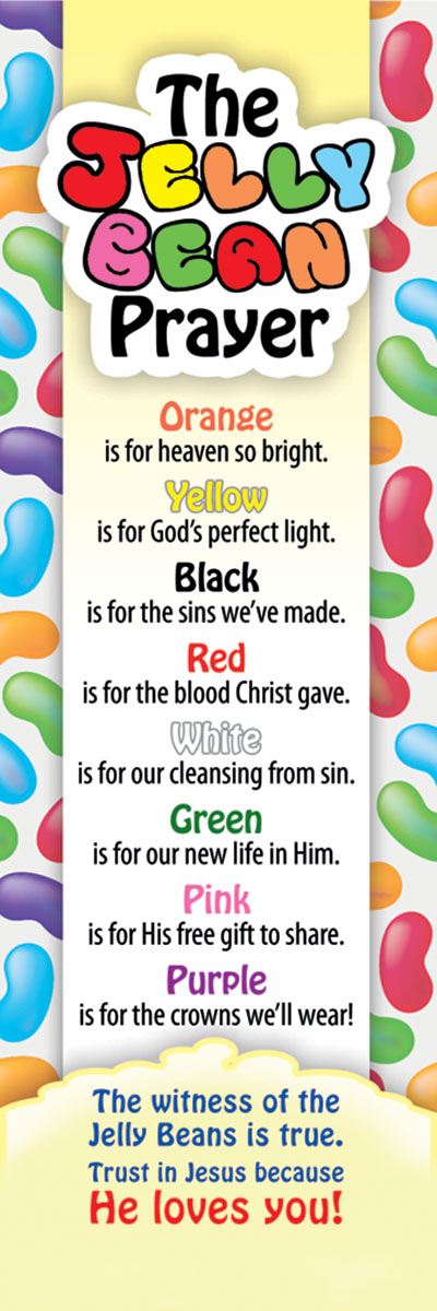 Easter Jelly Bean Prayer Kids Bookmark Warner Christian Resources